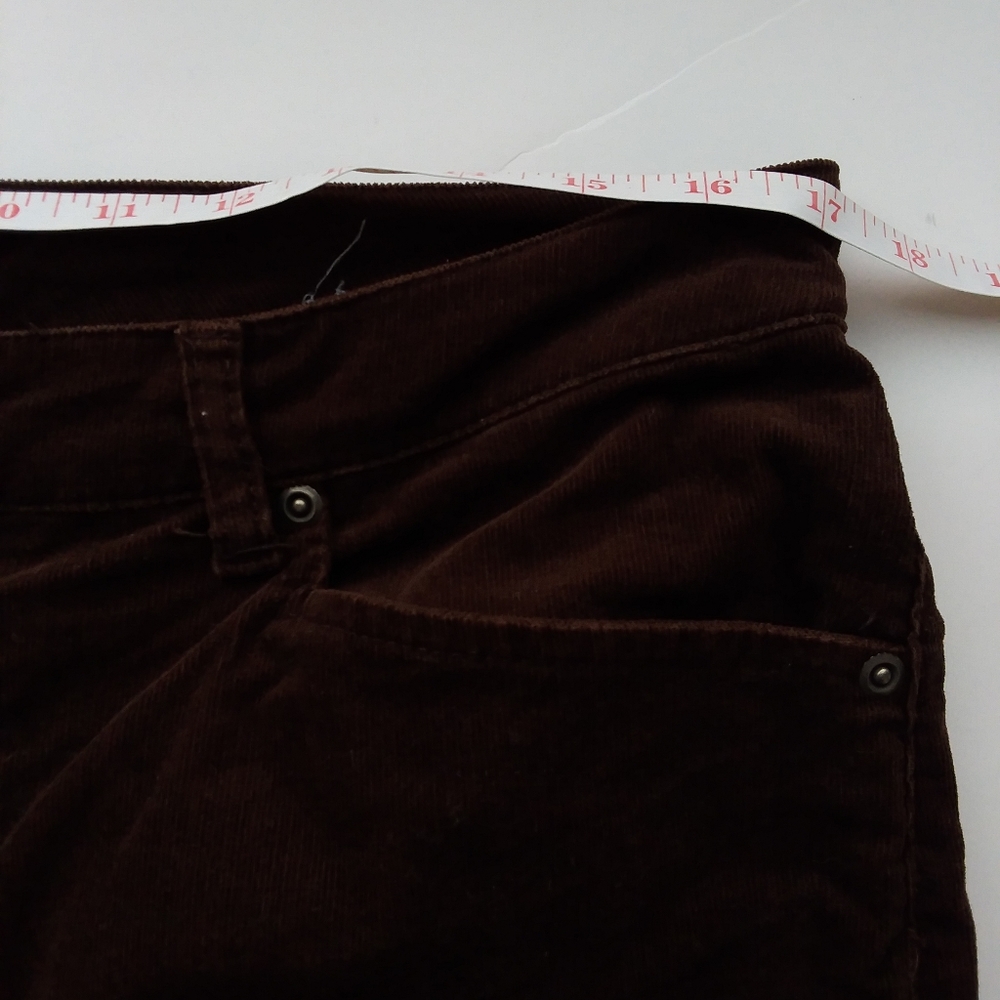 Chico's 2 choclate brown straight corduroy pants - Picture 6 of 10